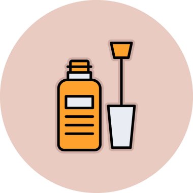 Tıbbi şişe ikonu. Web için tıbbi vektör simgelerinin basit çizimi