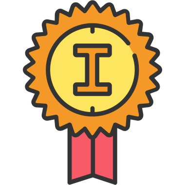 Madalya. Web simgesi basit tasarım