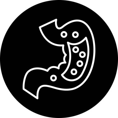 Siyah ve beyaz simgesinin vektör illüstrasyonu