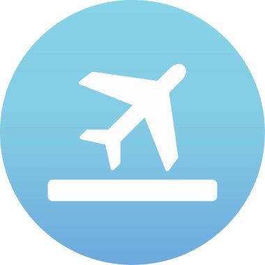 Uçak. Web simgesi basit illüstrasyon