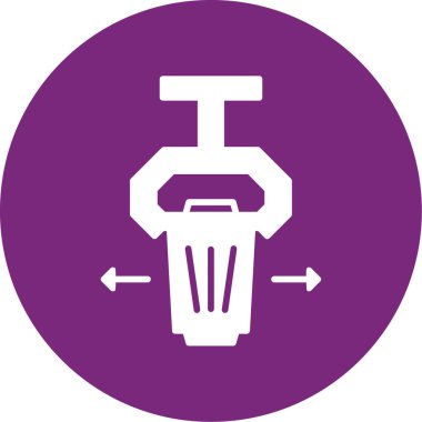 Çöp kutusunun vektör simgesi