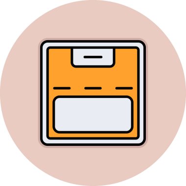 Dosya. Web simgesi basit illüstrasyon