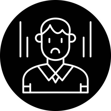 Çemberdeki bir adamın vektör çizimi