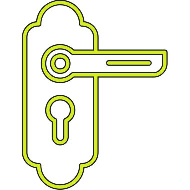 Anahtar simgesi vektör illüstrasyonu