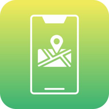 harita gezinme simgesi soyut arkaplan ile izole