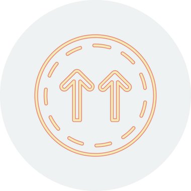 Yön ok ikonu vektör illüstrasyonu