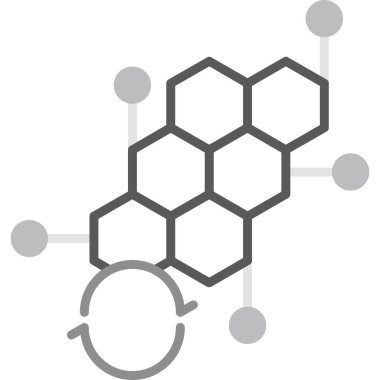 Molekül simgesi, basit tarzı