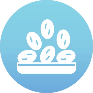 tavuk ağı simgesi basit illüstrasyon