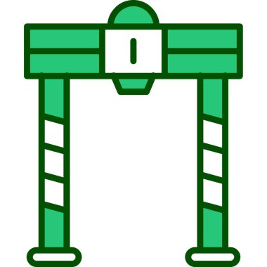 Yeşil ve beyaz arkaplanın vektör çizimi