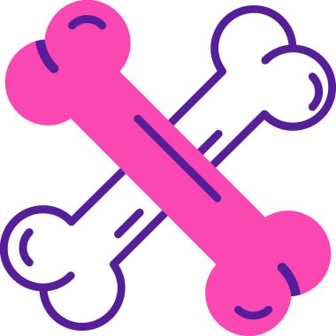 Hayvan kemiği. Basit resimleme