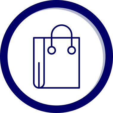 çanta web simgesi vektör illüstrasyonu