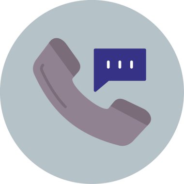 Telefonunuz var. Web simgesi basit illüstrasyon