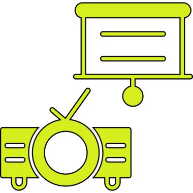 Basit vektör illüstrasyonu CCTV