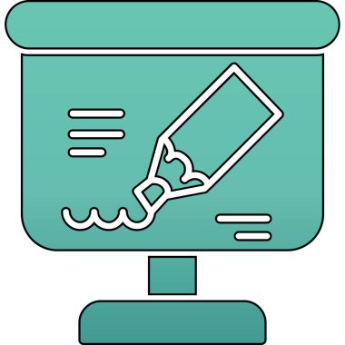 Boş bir pankartın karalama biçiminin vektör çizimi