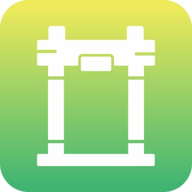 Benzersiz sütun vektörü simgesi