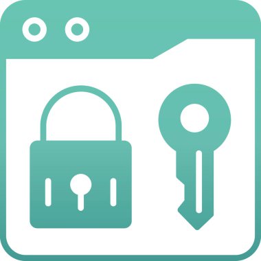 Kilit anahtarı. Basit resimleme