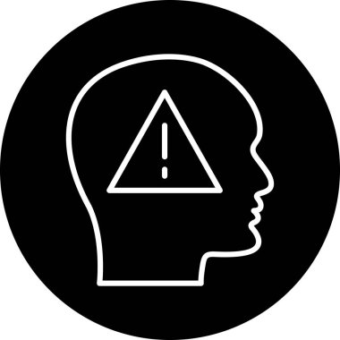 Beyni olan bir adamın vektör çizimi