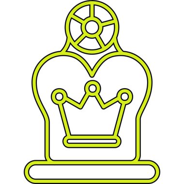 taç simgesi vektör illüstrasyonu