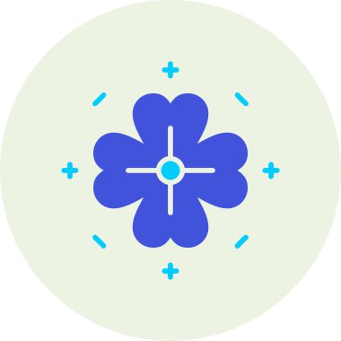 Çiçek ikonu. Basit resimleme