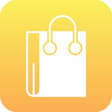 Alışveriş poşeti simgesi tasarımı