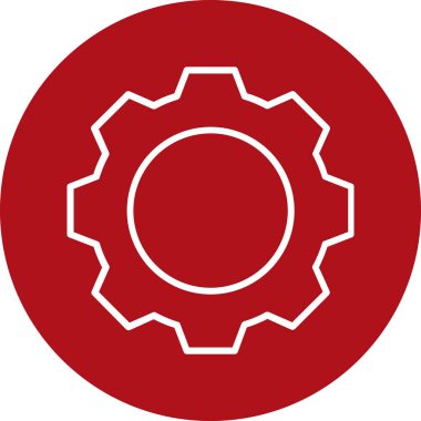 dişli simgesi vektör illüstrasyonu