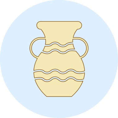 Vazo ikonu, çizgi film tarzı. vektör illüstrasyonu