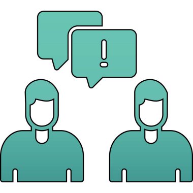 Sohbet simgesi, vektör çizimi