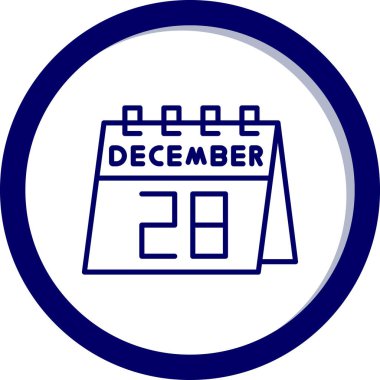 Takvim. Web simgesi basit illüstrasyon