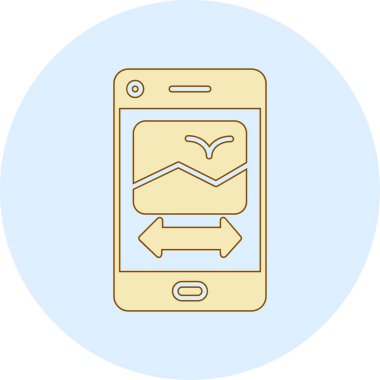 Cep telefonu. Web simgesi basit illüstrasyon