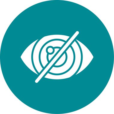 göz vektör simgesi modern basit illüstrasyon