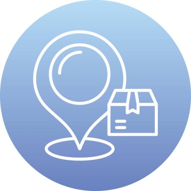 harita pin simgesi, vektör illüstrasyonu