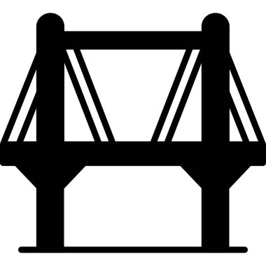 Köprü simgesi vektör illüstrasyonu