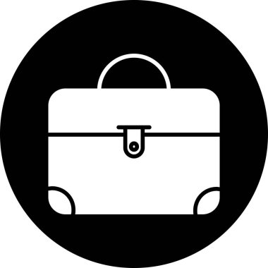 Çanta. Web simgesi basit tasarım