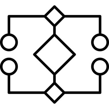 çip simgesi, vektör illüstrasyonu