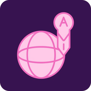 lokasyon pin vektör illüstrasyon tasarımı ile dünya haritası