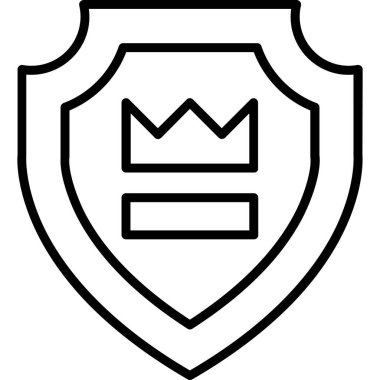 kalkan ikon vektör illüstrasyonu