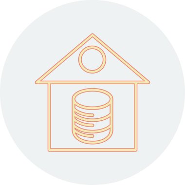 ev simgesi vektör illüstrasyonu