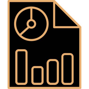 Belge. Web simgesi basit illüstrasyon