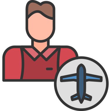 Uçak. Web simgesi basit illüstrasyon