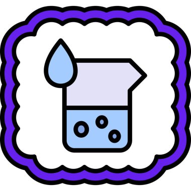 Su musluğu. Basit resimleme