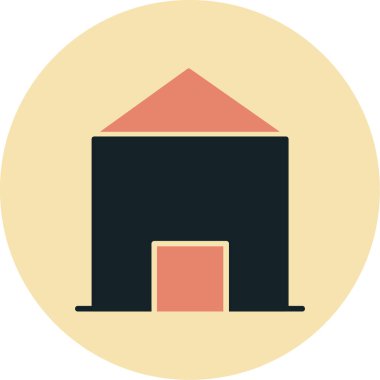 Ev. Web simgesi vektör illüstrasyonu