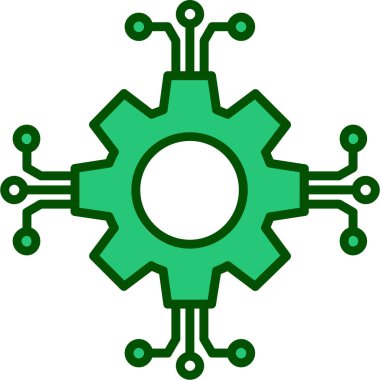 dişli simgesi vektör illüstrasyonu