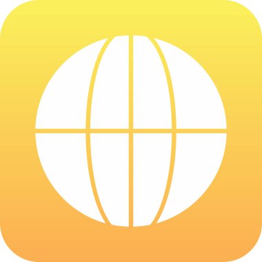 Dünya simgesinin vektör illüstrasyonu