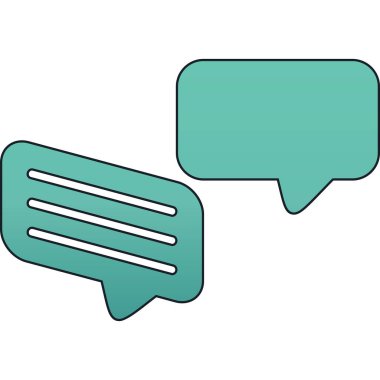 Konuşma baloncuklarının vektör çizimi