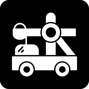 İnşaat aracının basit grafiği