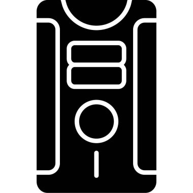 Otelde. Web simgesi basit illüstrasyon