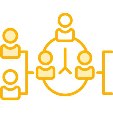 İş insanları simgesinin vektör illüstrasyonu