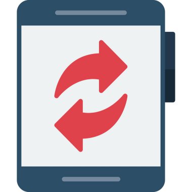 akıllı telefon indirme vektör simgesi