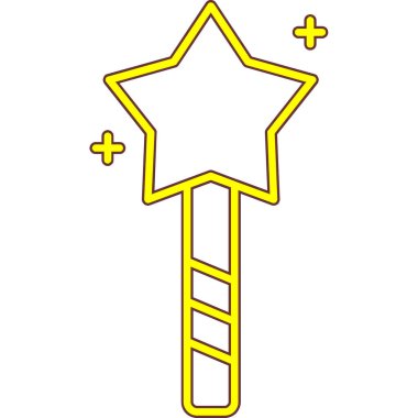 değnek ve yıldız ile