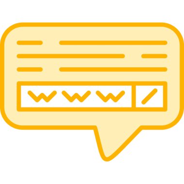 Sohbet balonu vektör çizimi tasarımı